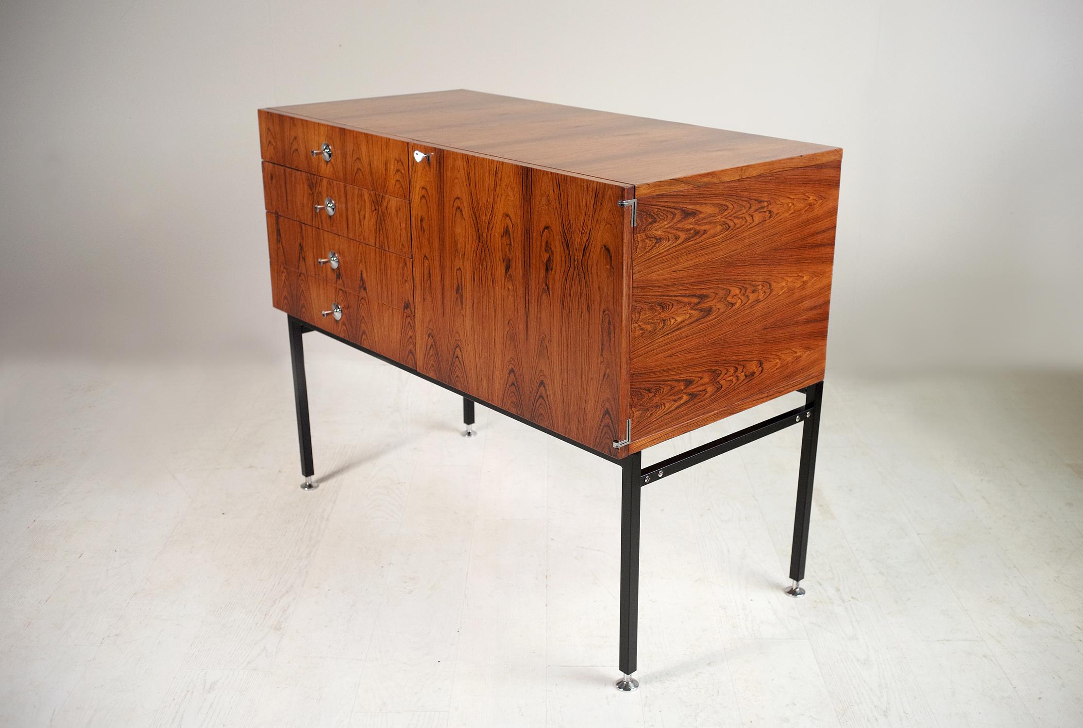 Alain Richard, Rosewood Sideboard Series 800, France, 1959 1