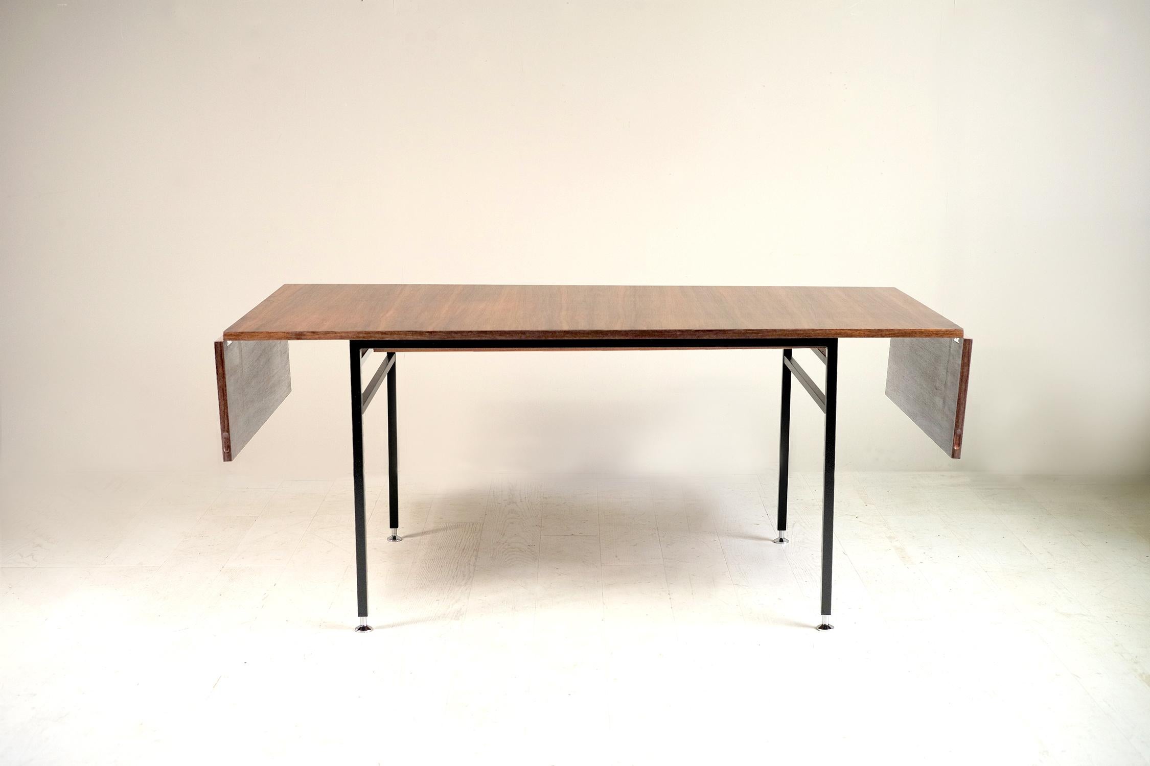 Mid-20th Century Alain Richard, Rosewood Table, 800 Series, France, 1960 For Sale
