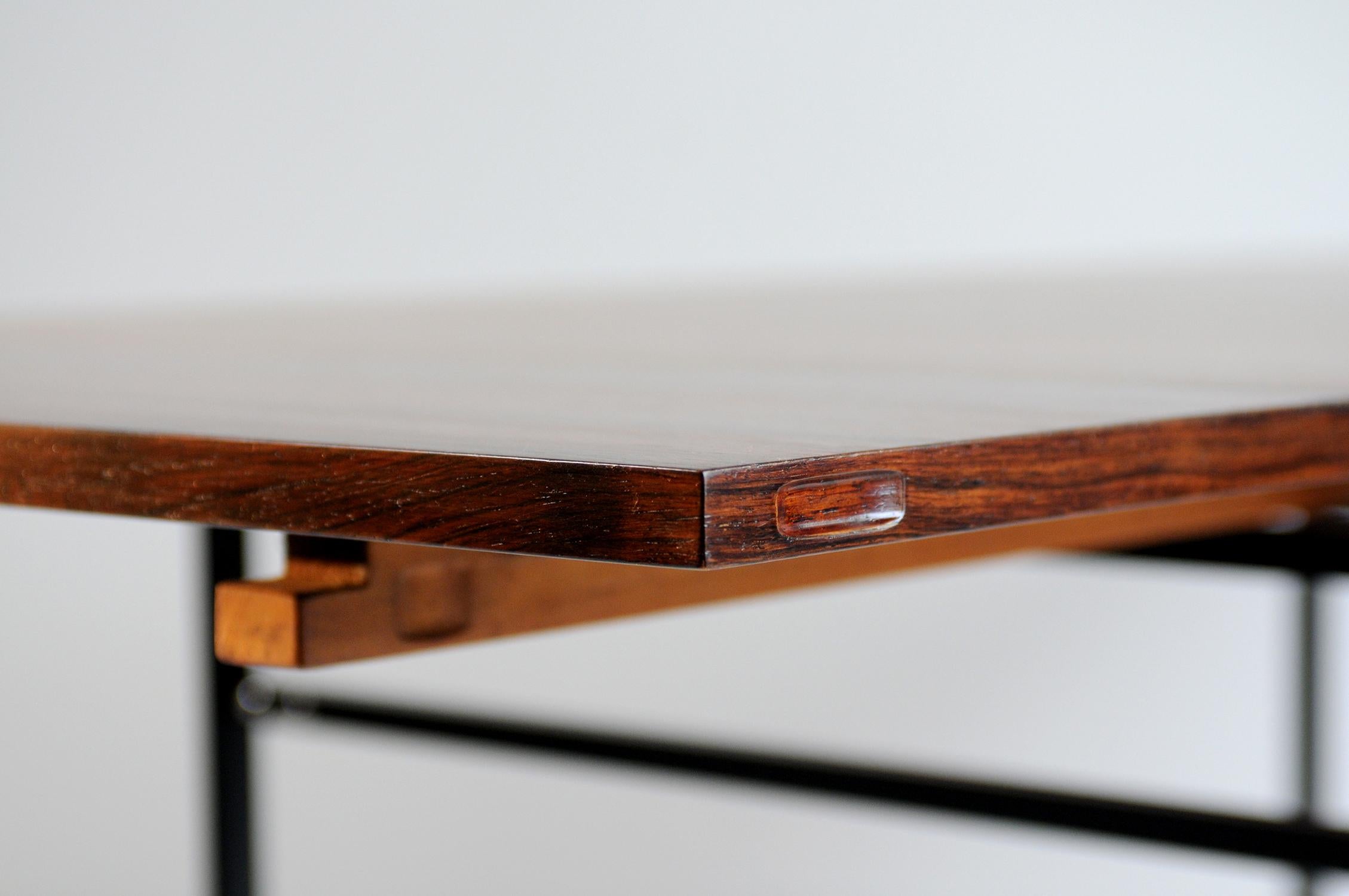 Alain Richard, Rosewood Table, 800 Series, France, 1960 For Sale 1