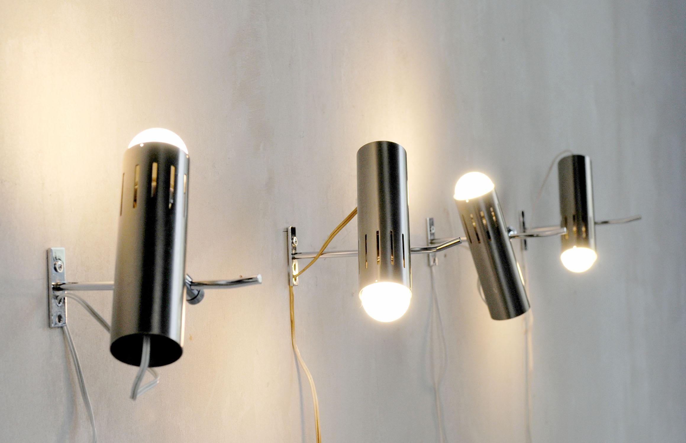 French Alain Richard, Set of 4 A5 Wall Lights, France, 1960 For Sale