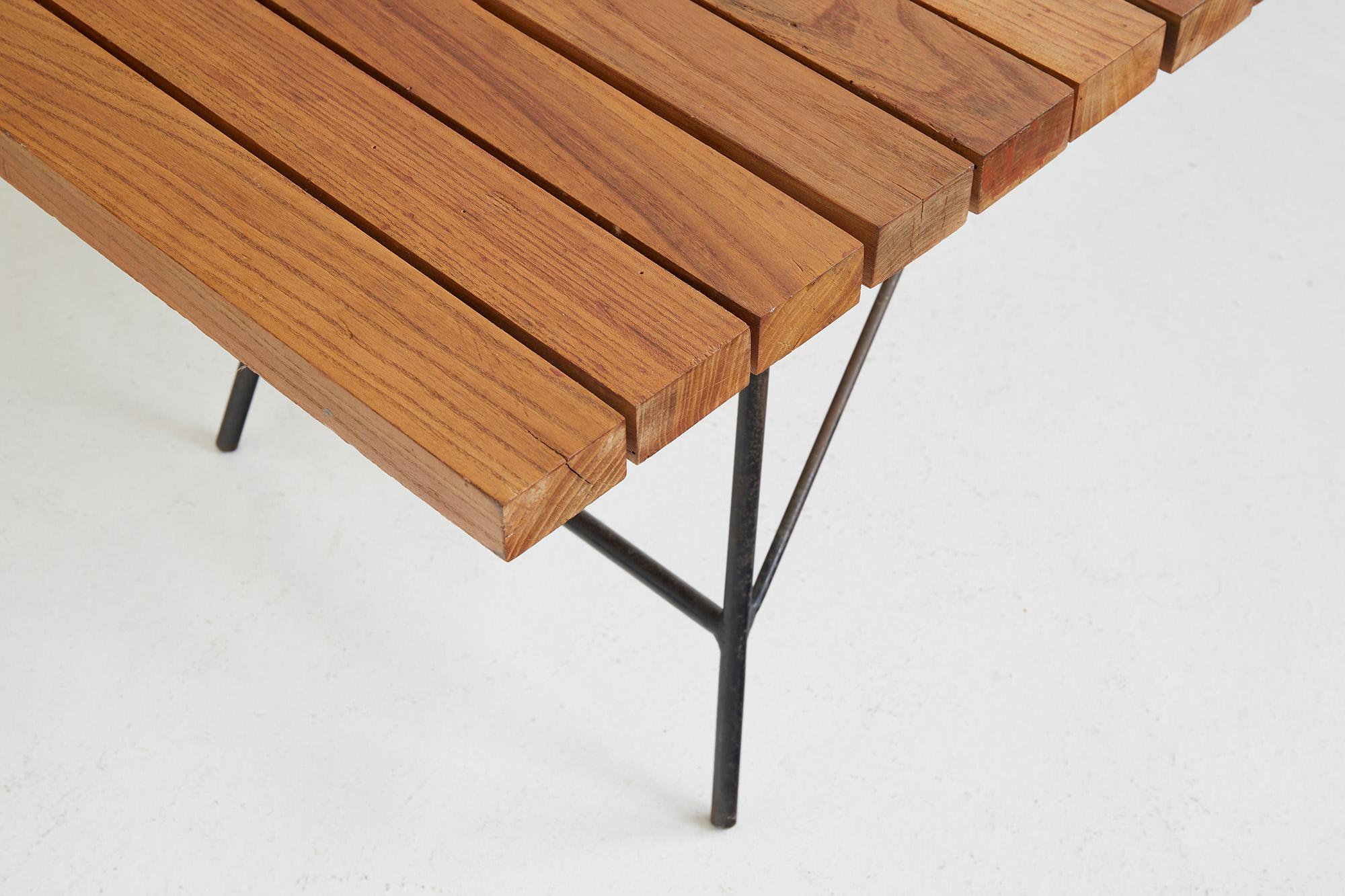 Ferro Alain Richard Side Table Model 201, Ed. Meubles T.V., France, 1954 in vendita