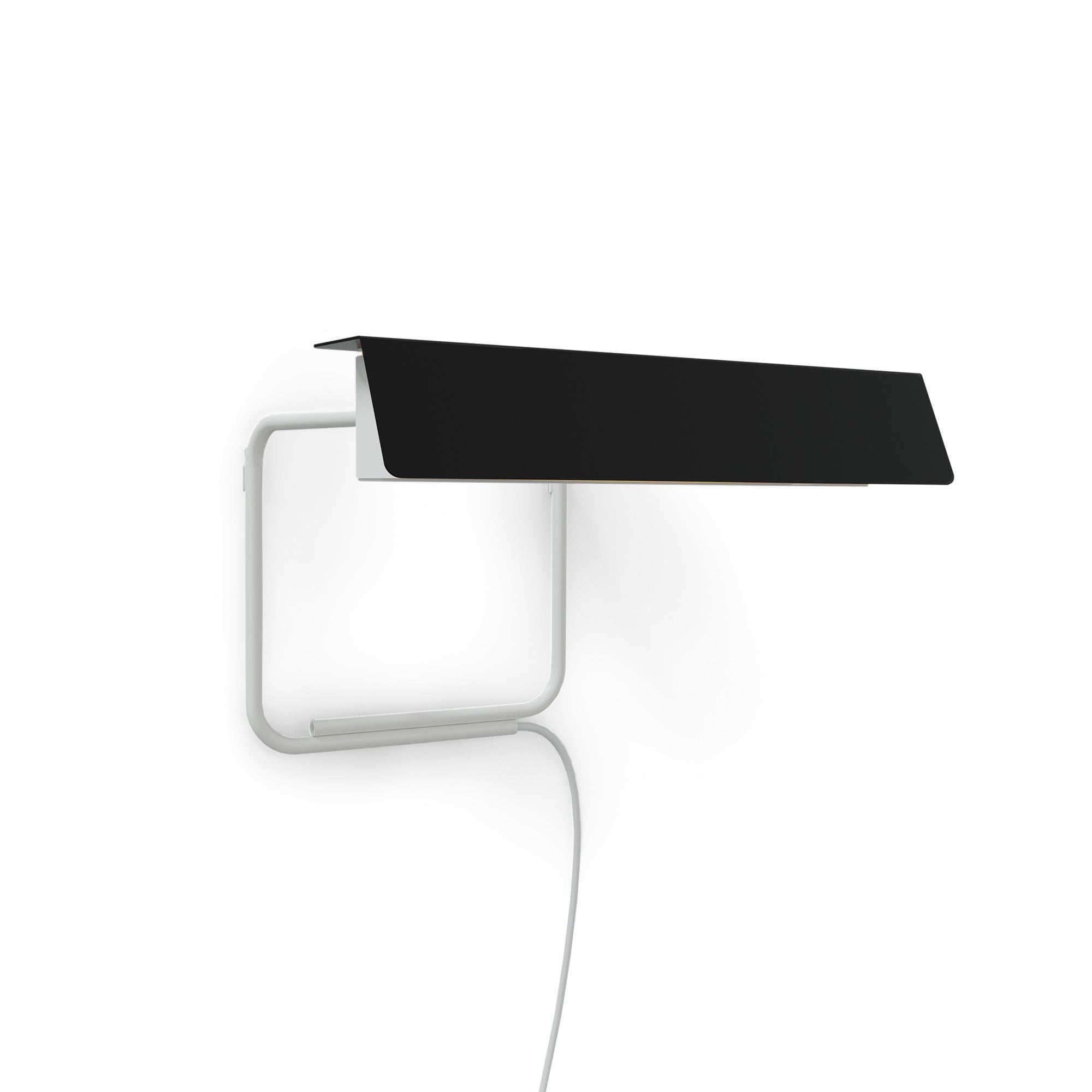 Alain Richard Wall Lamp 5980 in Black and White for Disderot In New Condition For Sale In Glendale, CA