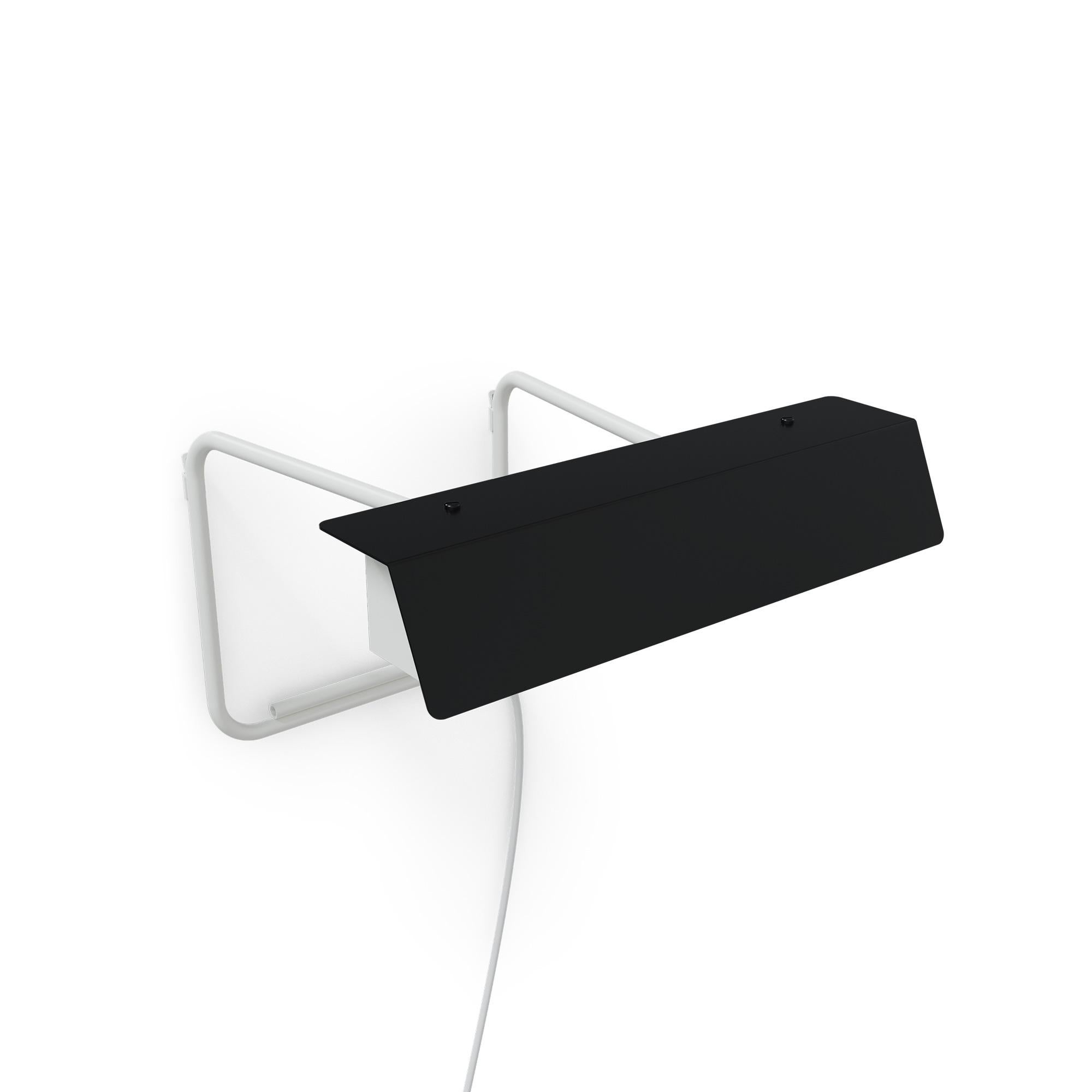 Contemporary Alain Richard Wall Lamp 5980 in Black and White for Disderot For Sale