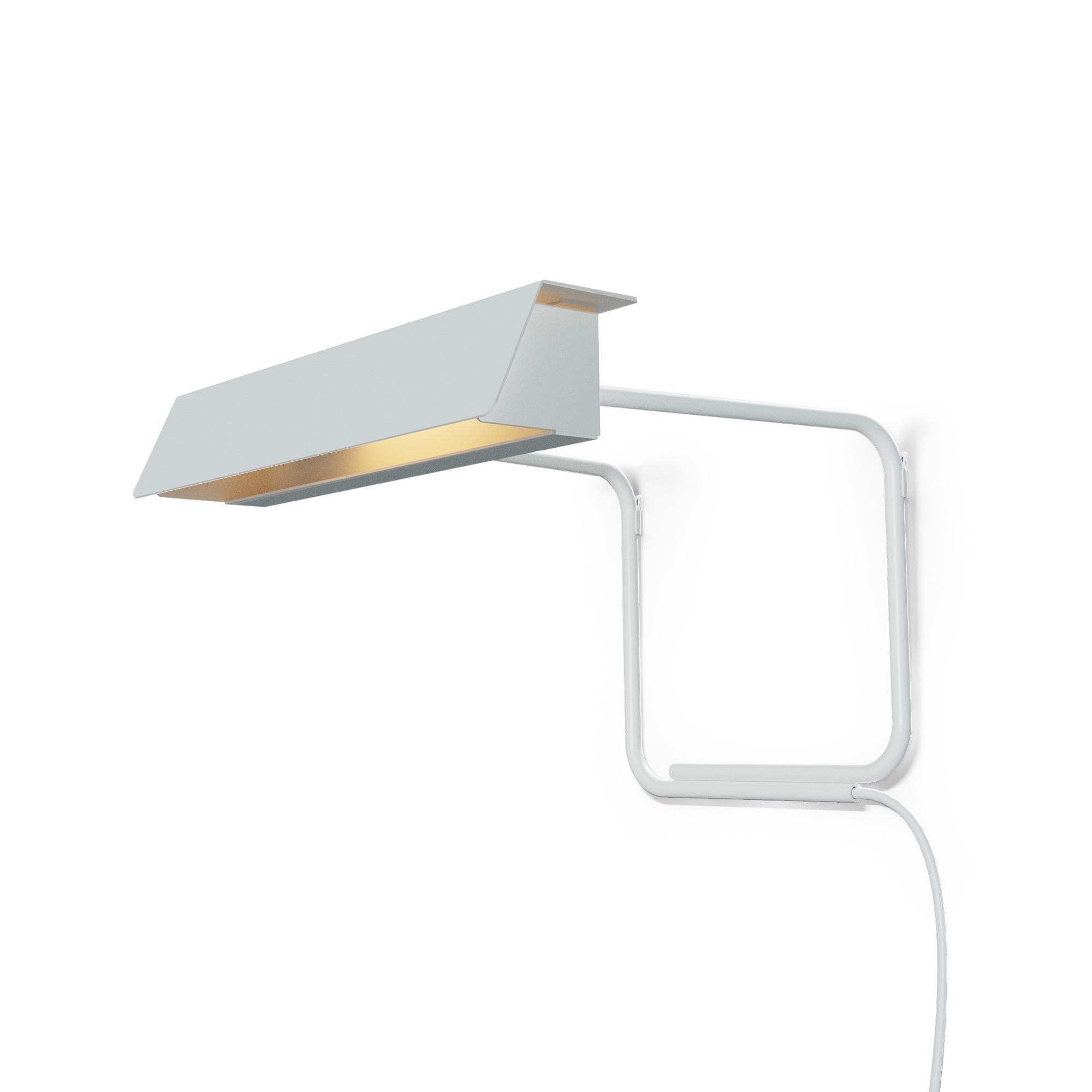 Mid-Century Modern Lampe murale 5980 d'Alain Richard en blanc pour Disderot en vente