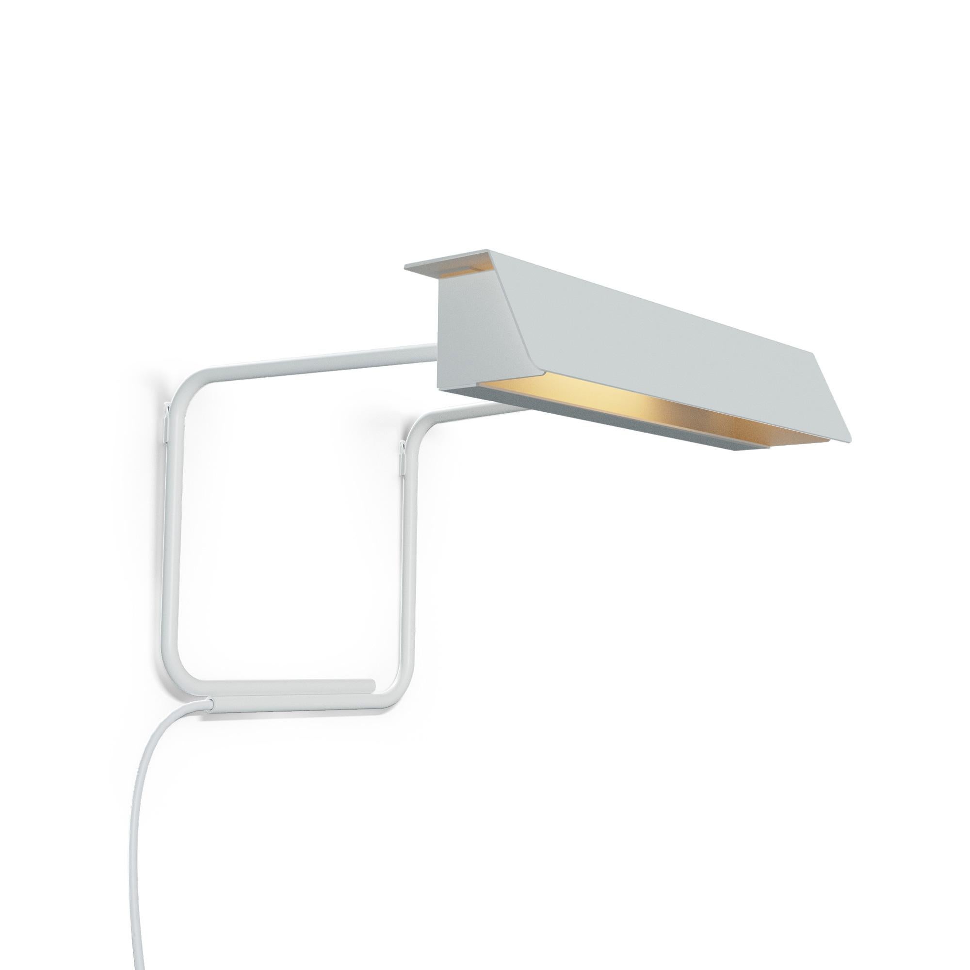 French Alain Richard Wall Lamp 5980 in White for Disderot For Sale