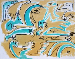 Pensamientos. Óleo sobre lienzo, 61x77 cm