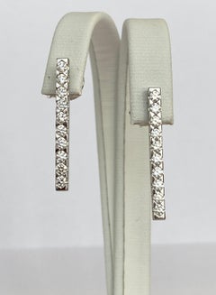 Alain Roure diamond 18 kt gold drop earrings