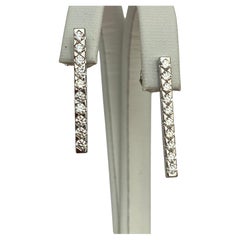 Alain Roure diamond 18 kt gold drop earrings