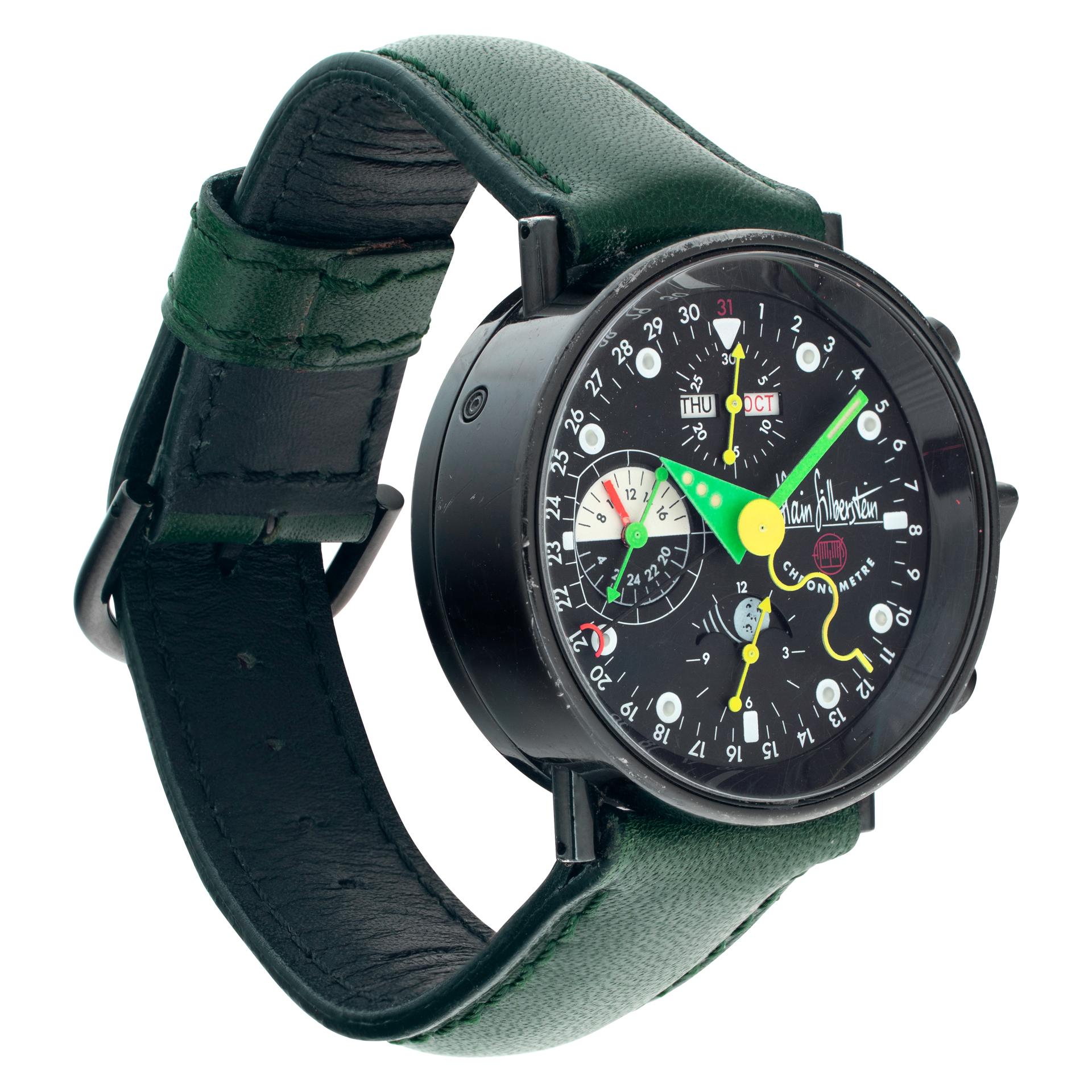 Alain Silberstein Krono 2 Edelstahl Automatik-Armbanduhr Ref1994/1405 im Zustand „Hervorragend“ in Surfside, FL