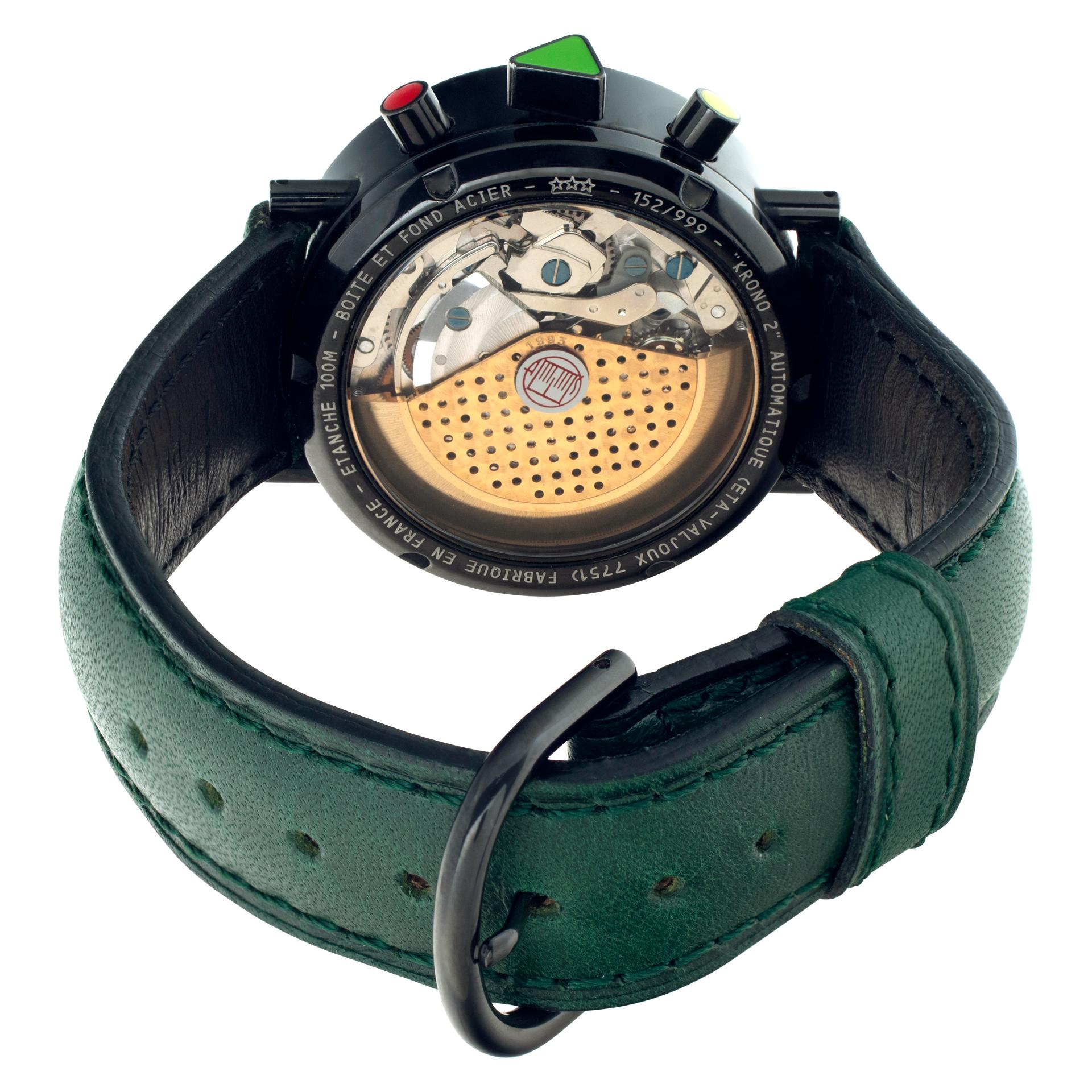 Alain Silberstein Krono 2 Edelstahl Automatik-Armbanduhr Ref1994/1405 für Damen oder Herren