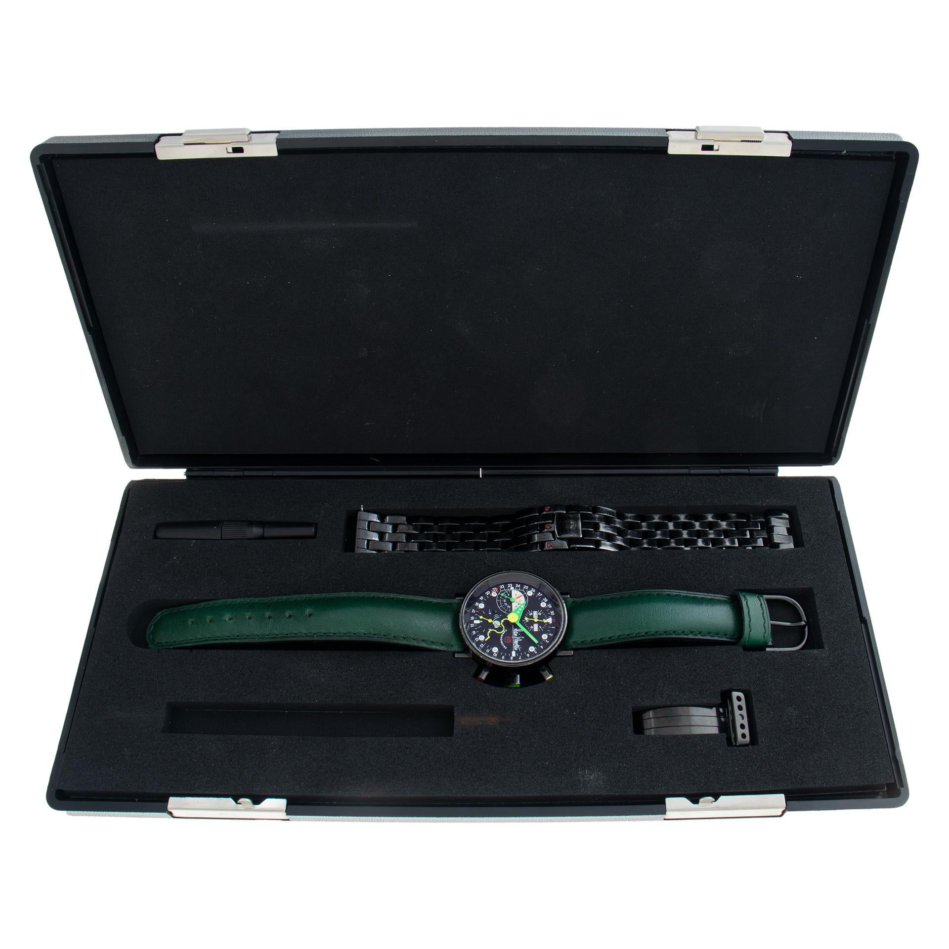 Alain Silberstein Krono 2 stainless steel automatic wristwatch Ref1994/1405 For Sale 3