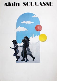 Alain Soucasse (1951). Poster, 64x45 cm