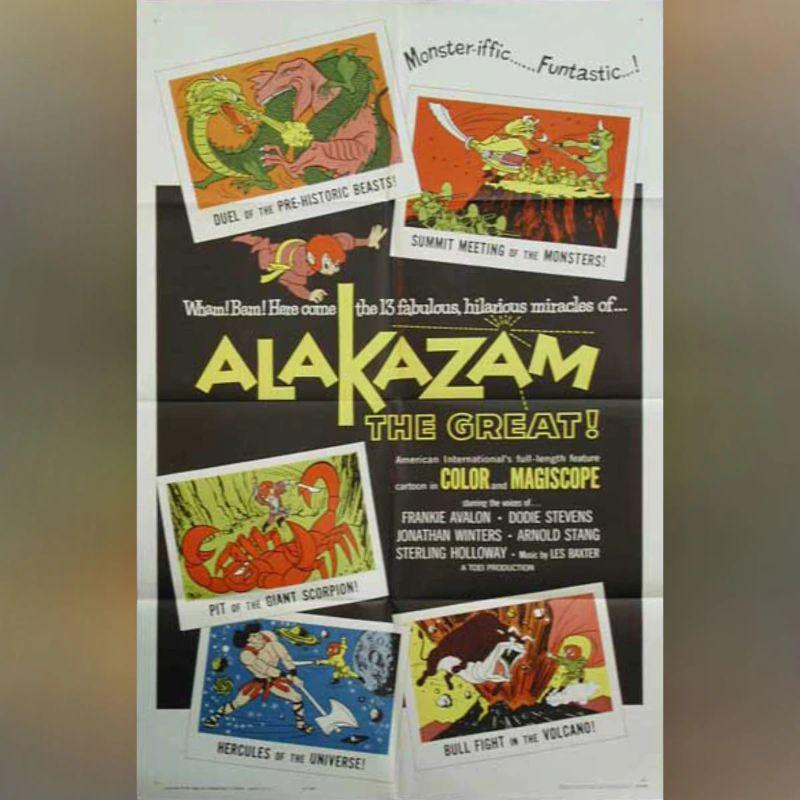 Alakazam, Unframed Poster, 1961

Original One Sheet (27 X 41 Inches). A monkey king who learns the secrets of magic goes on a spree and causes no end of aggravation for the gods, who finally imprison him. In order to make up for all the trouble