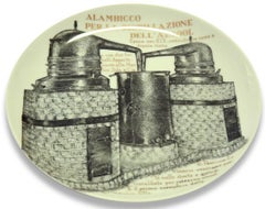 Alambicco Plate for Martini & Rossi, by P. Fornasetti, 1960s