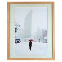 Alan "Battman" Batt Winter View of the Flatiron Building, Signed Giclée Print
