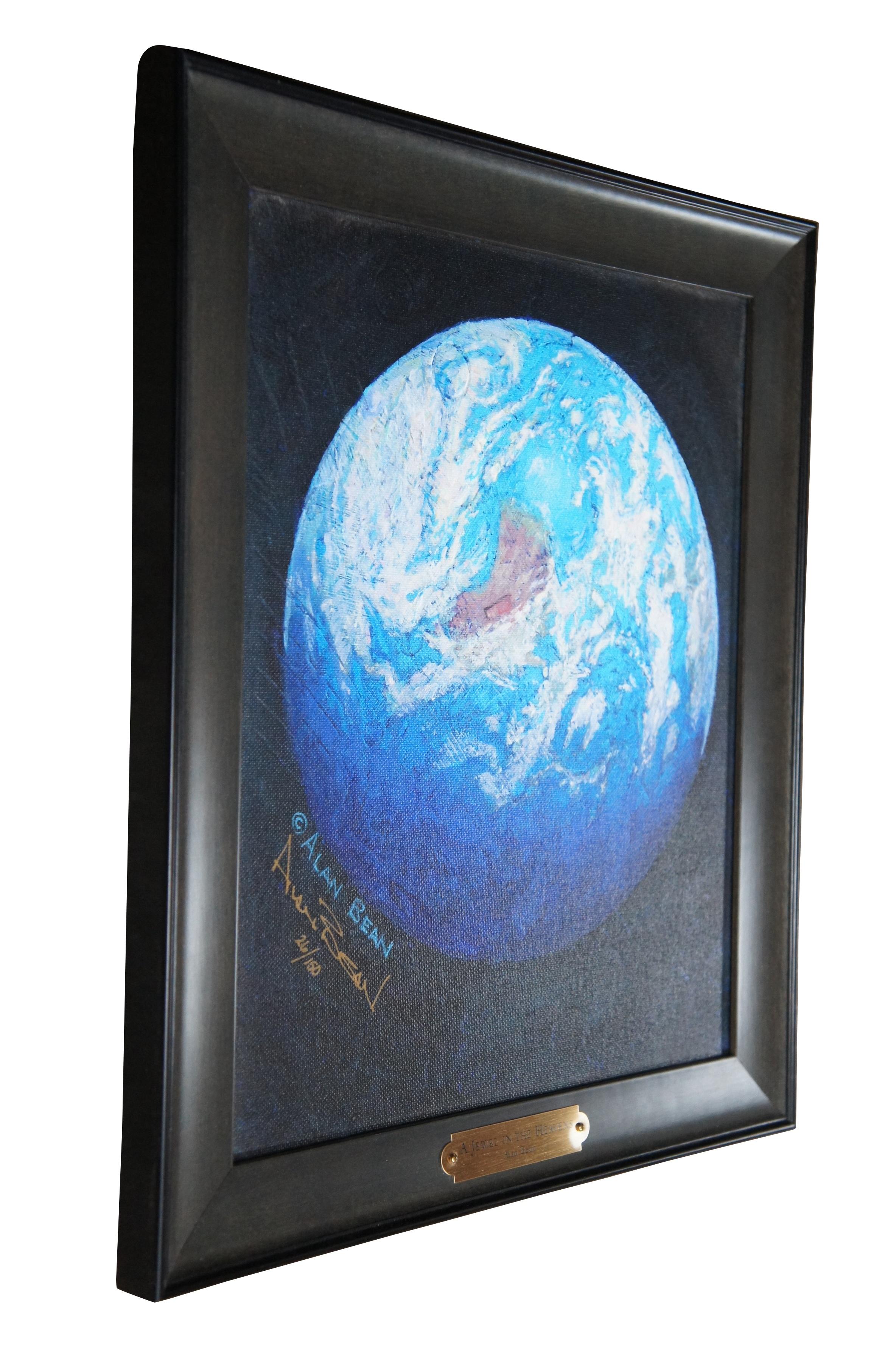 Alan Bean Un Jewell dans les Cieux La Terre vue de l'A Space Giclée sur Toile 17