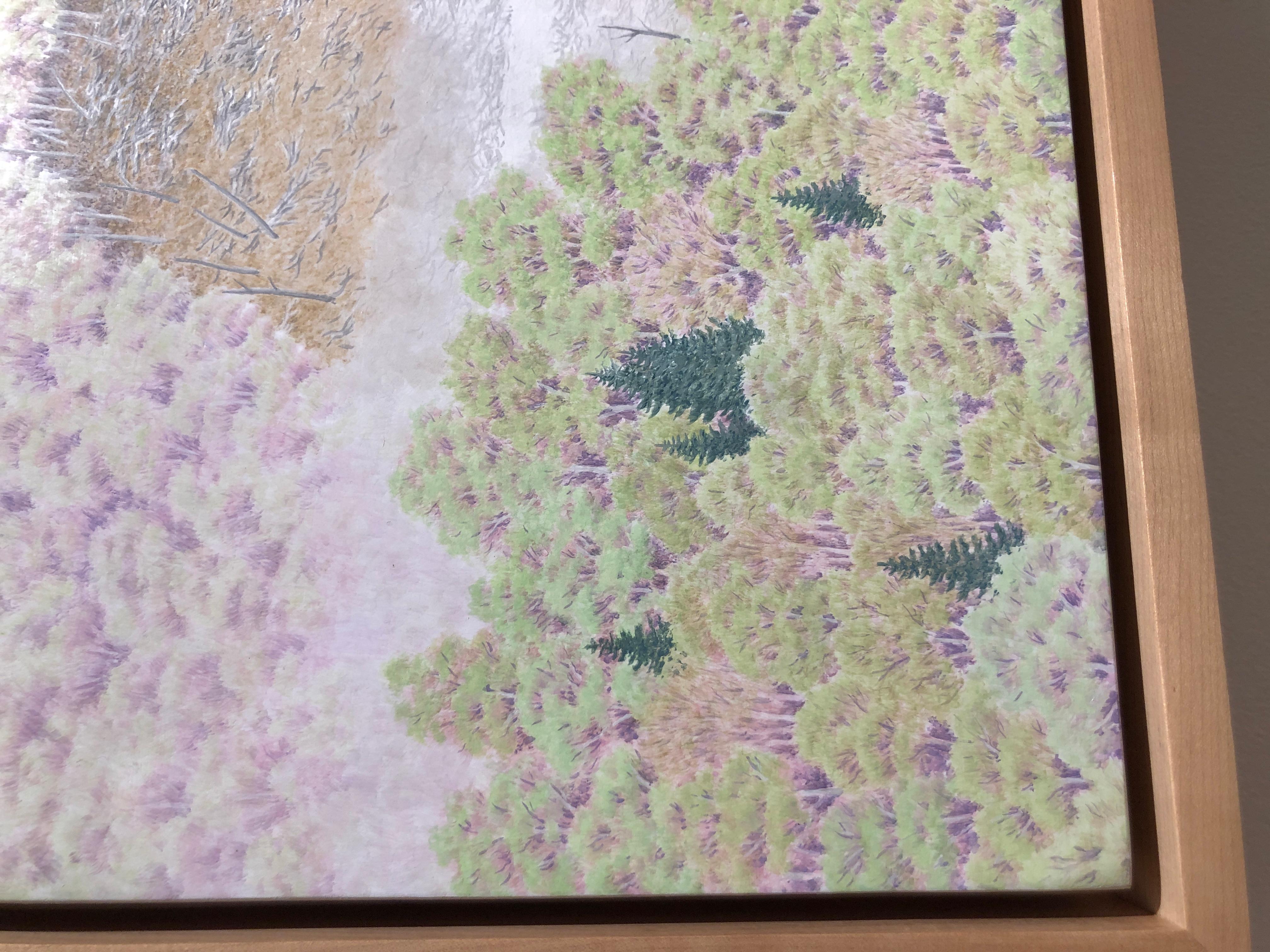 Les peintures de paysages d'Alan Bray, dans le centre du Maine, sa région natale, explorent la dynamique toujours changeante entre la nature et l'humanité. Ses peintures capturent un pas de deux asymétrique. Peints avec une précision sans compromis