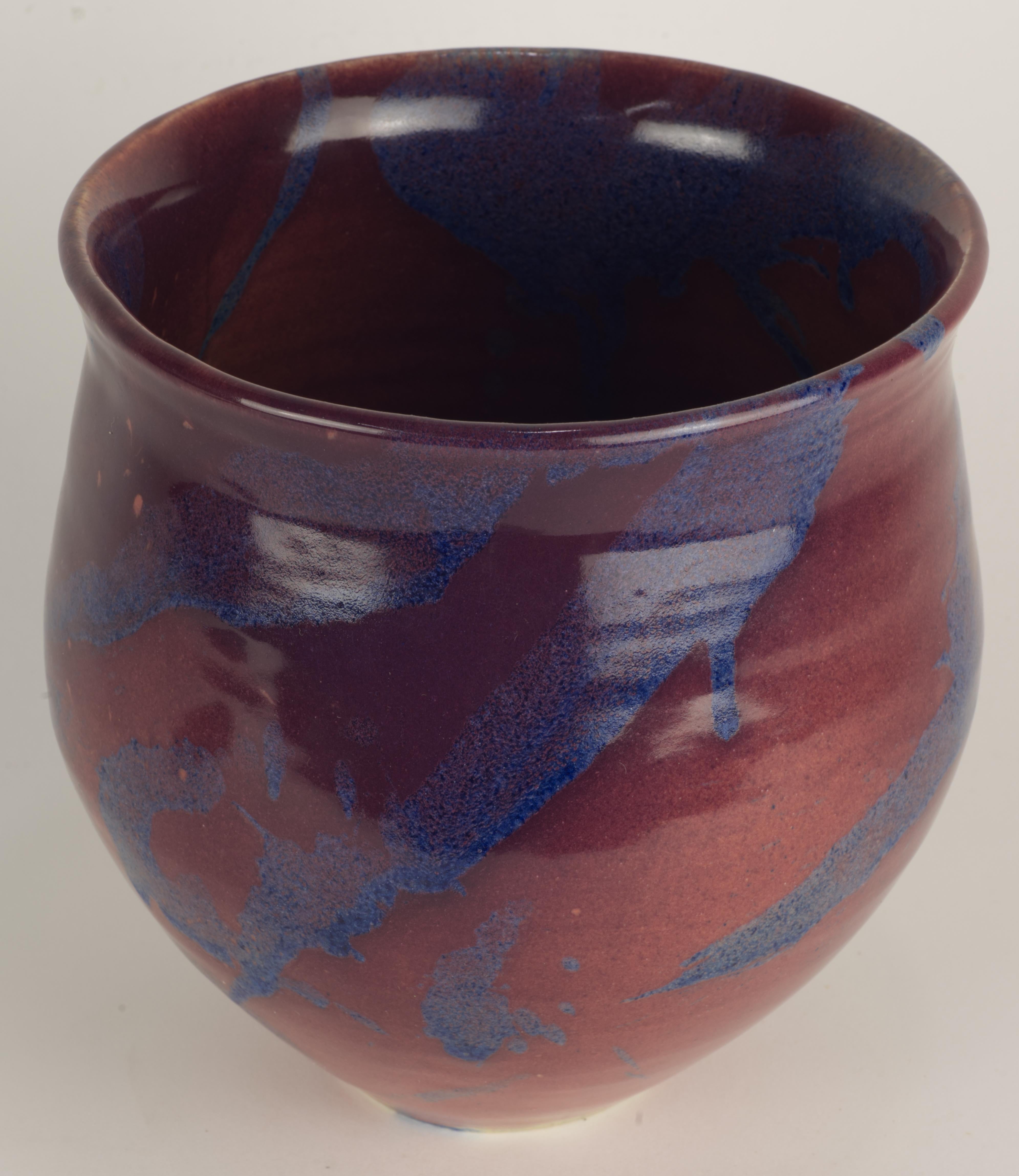 Alan Brough Large Vase, Organic Modern, Cornwall Art Studio Pottery 1