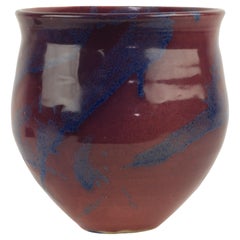 Alan Brough Large Vase, Organic Modern, Cornwall Art Studio Pottery