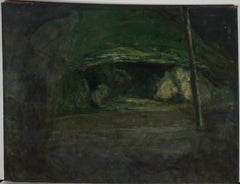 Alan Charles Hobson RCA (1942-2002) - 1994 Oil, Cave Entrance