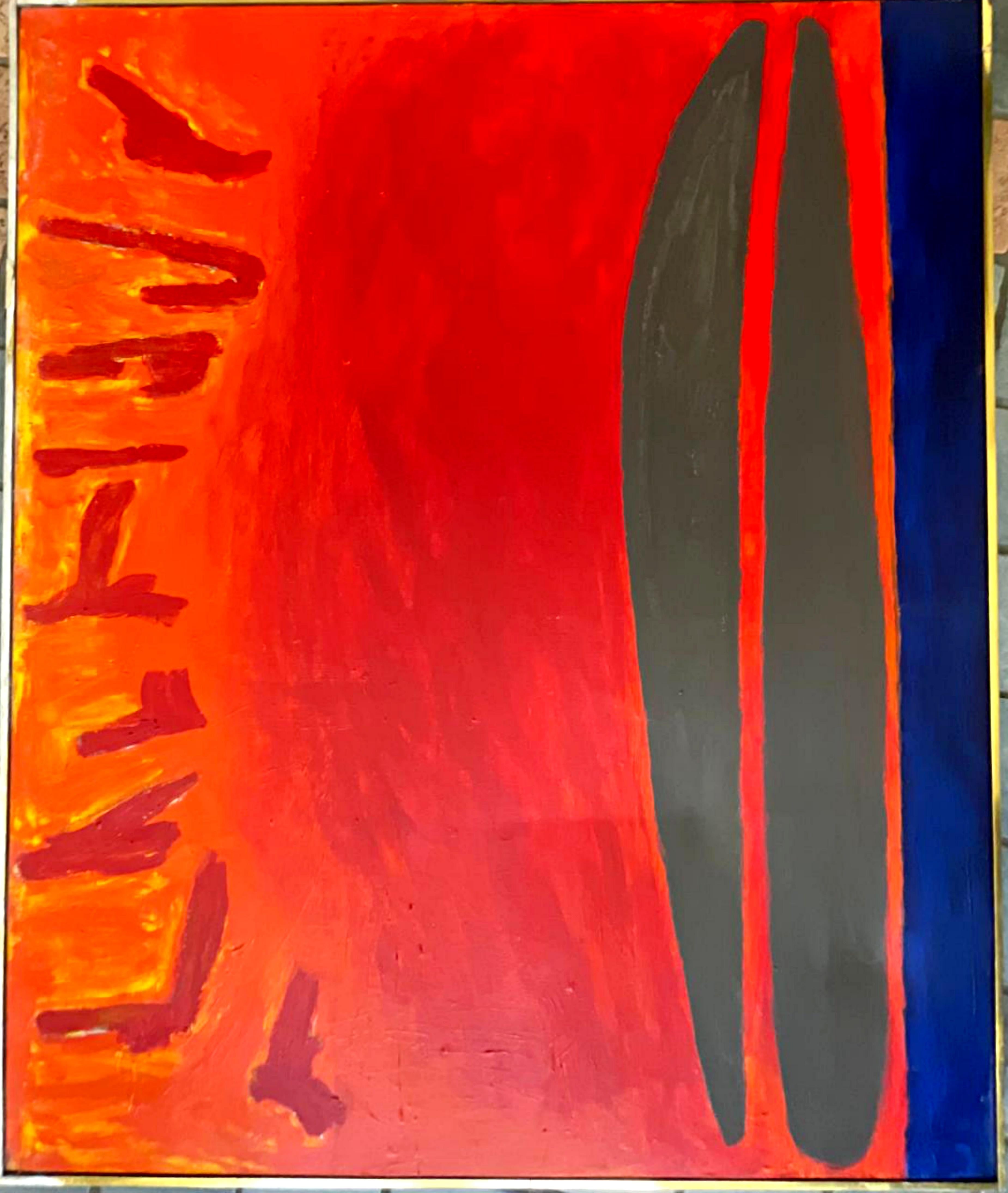 Alan Cote Abstract Painting - Sunrise - an Expression (with original Washburn gallery label)