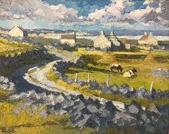 Impasto:: Ölgemälde von Connemara:: Irland:: des britischen königlichen britischen Künstlers Alan Cotton