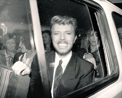 David Bowie: Big Smile in Car Window Fine Art Print