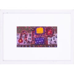 Alan Davie Original Öl auf Papier "Numbers", 2012, signiert mit Provenienz