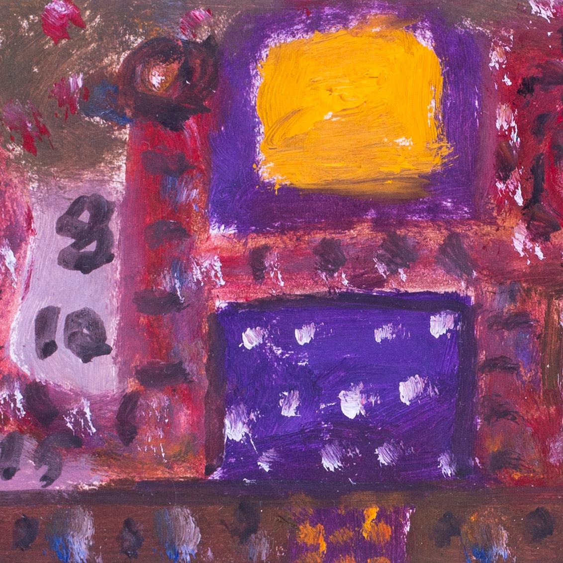 Alan Davie huile originale sur papier 
