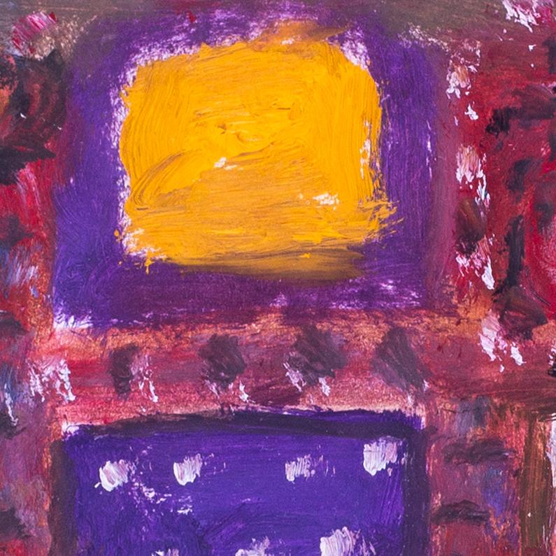Alan Davie huile originale sur papier 