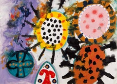 Game for Moonlight, Oil on Board Painting by Alan Davie, 1968