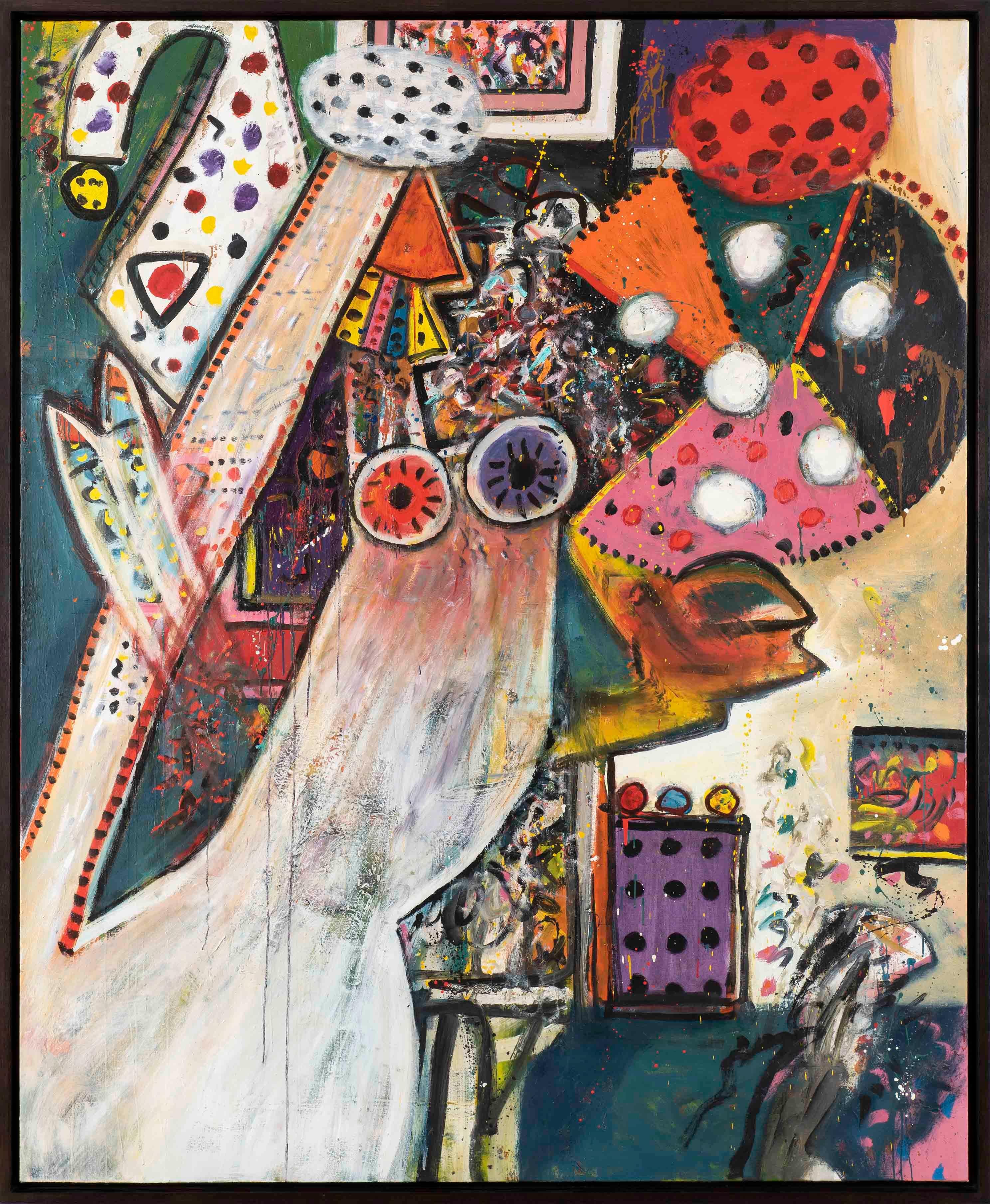 Improvisations sur un thème de Chagall n° 1 - Alan Davie, peinture, moderne, britannique en vente 1