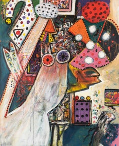 Improvisations on a Chagall Theme no. 1 - Alan Davie, painting, modern, british