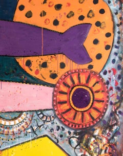 Queen Emma - Alan Davie, painting, modern, british, big, large, colorful, colors