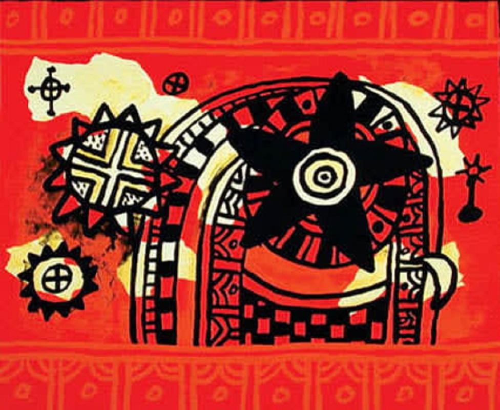 Cosmic Signals No.4 by Alan Davie, 2001

Additional information:
Medium: screenprint
75 x 86.5 cm (unframed)
29 1/2 x 34 in
signed, dated and numbered in pencil

Alan Davie is one of Scotland's most internationally recognised artists with works in