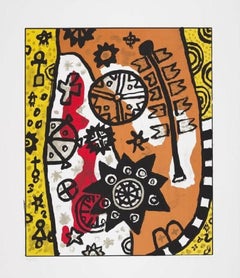 Vintage Cosmic Signals No.5 by Alan Davie, 2001