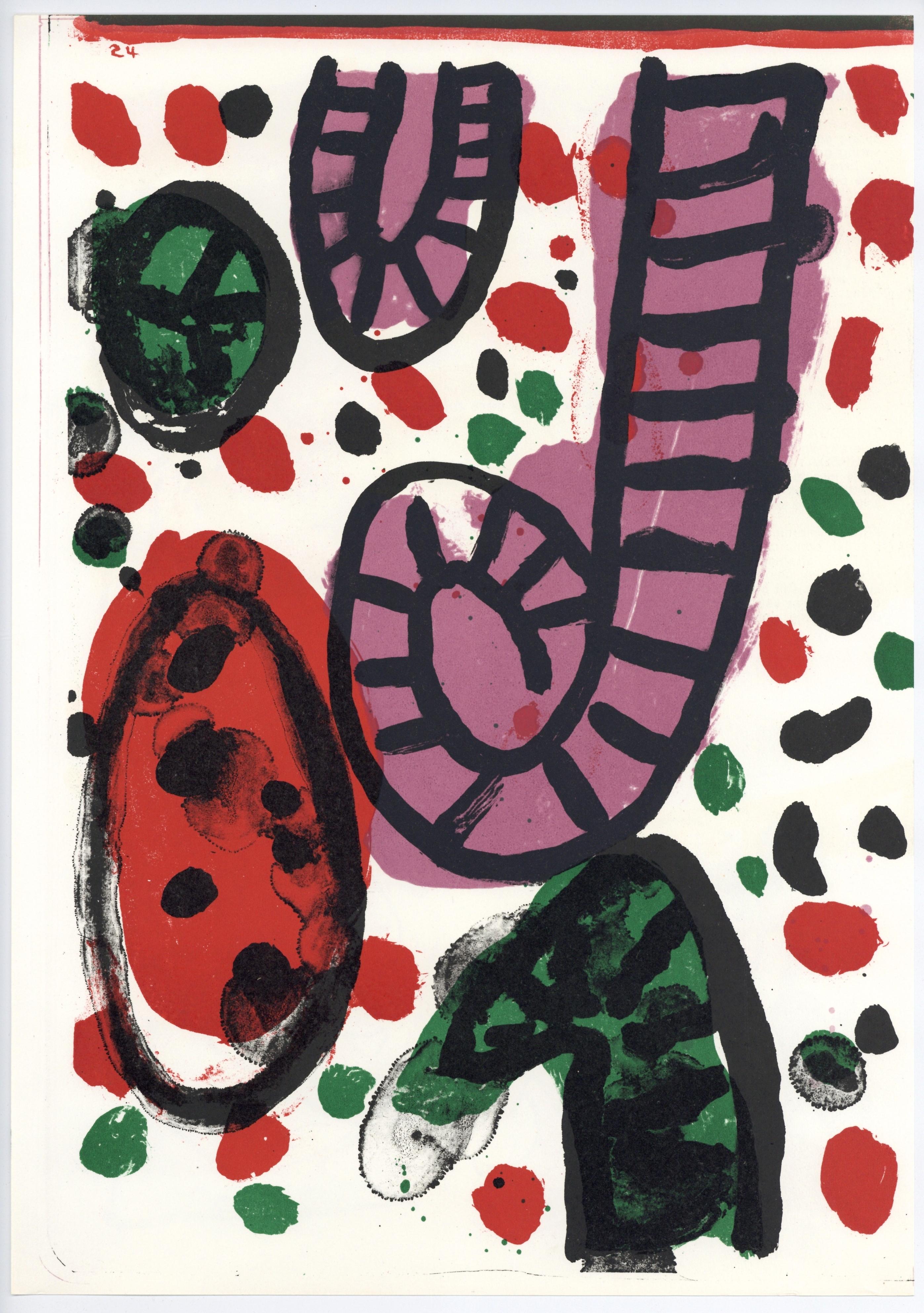 Alan Davie "Olympische Spiele Muenchen" Signed Lithograph by Alan