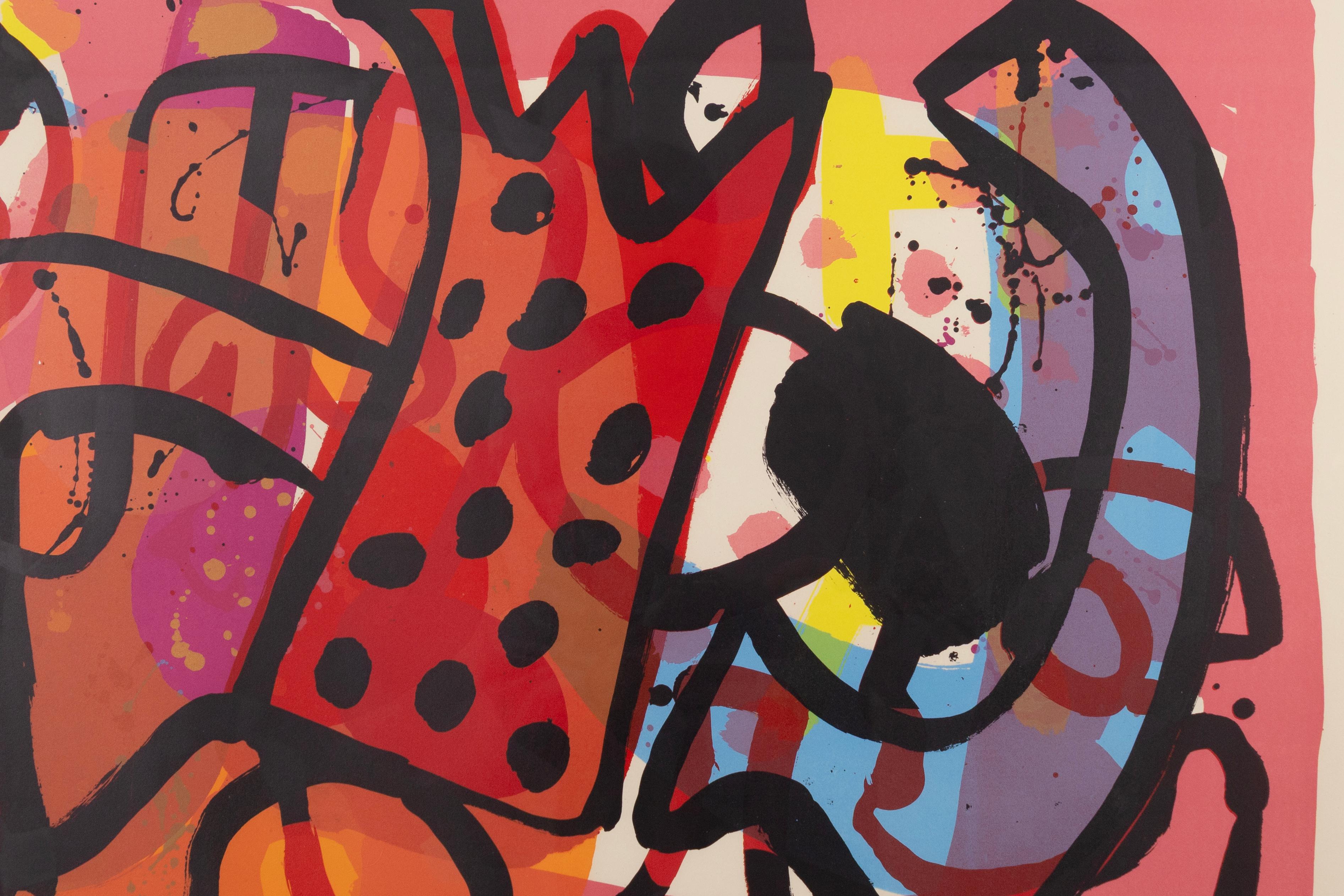 Paper Alan Davie - Zurich, Improvisation XXXII, 1965 Signed Lithograph in Colors 20/25 For Sale
