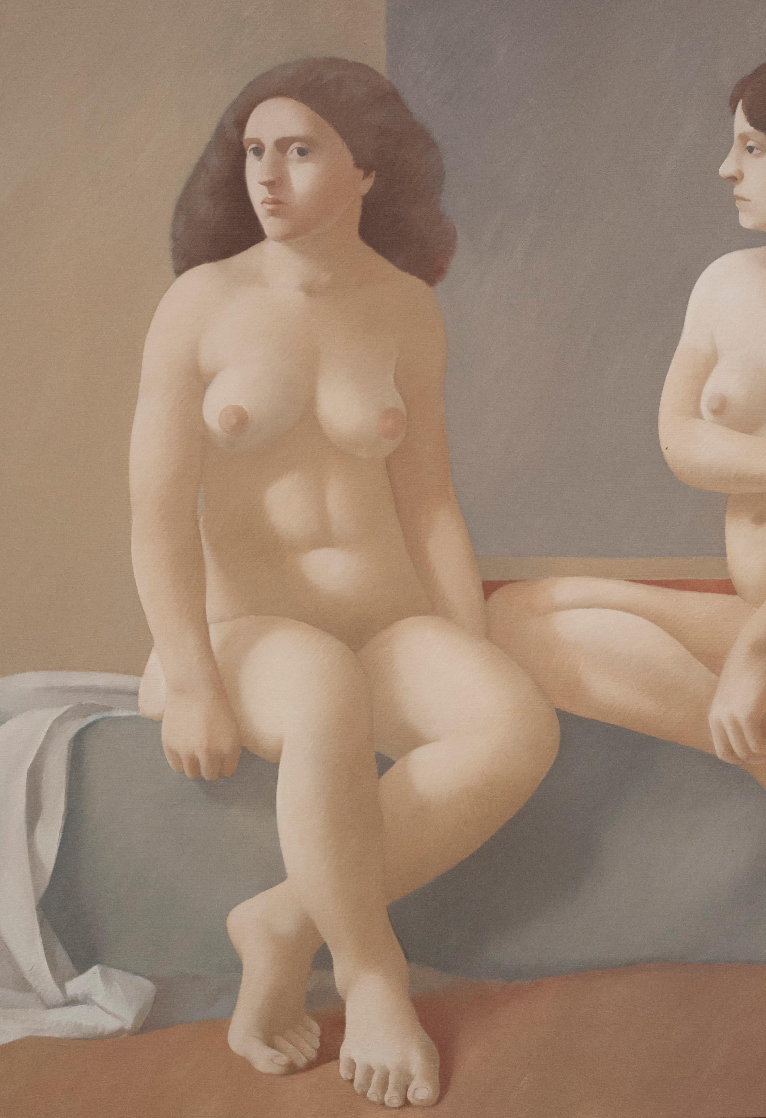 Alan Feltus Figurative Nude Woman Painting, 1974 2