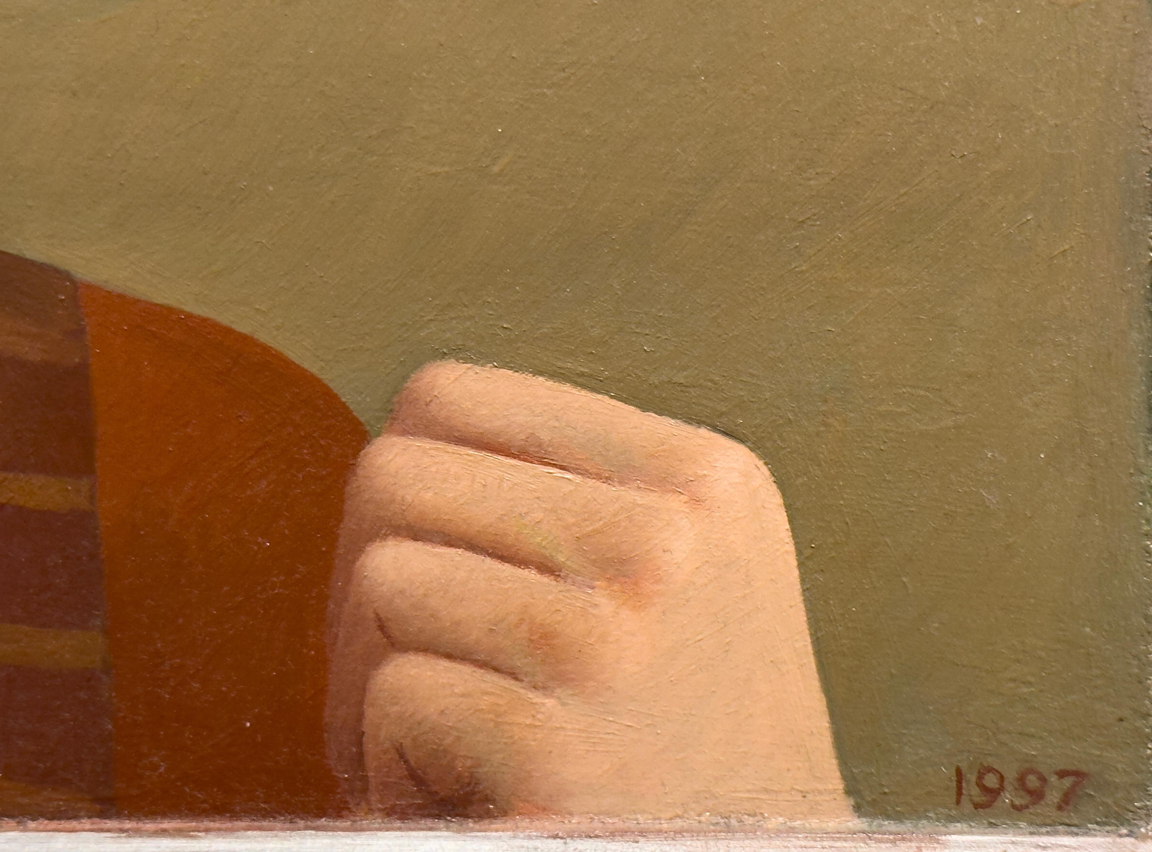 Peinture à l'huile originale d'Alan Feltus. 

Alan Feltus (né en 1943 à Washington, DC) a étudié à la Cooper Union, où il a obtenu son BFA en 1966, et à l'université de Yale, où il a obtenu son MFA en 1968. Feltus est connu pour ses peintures de