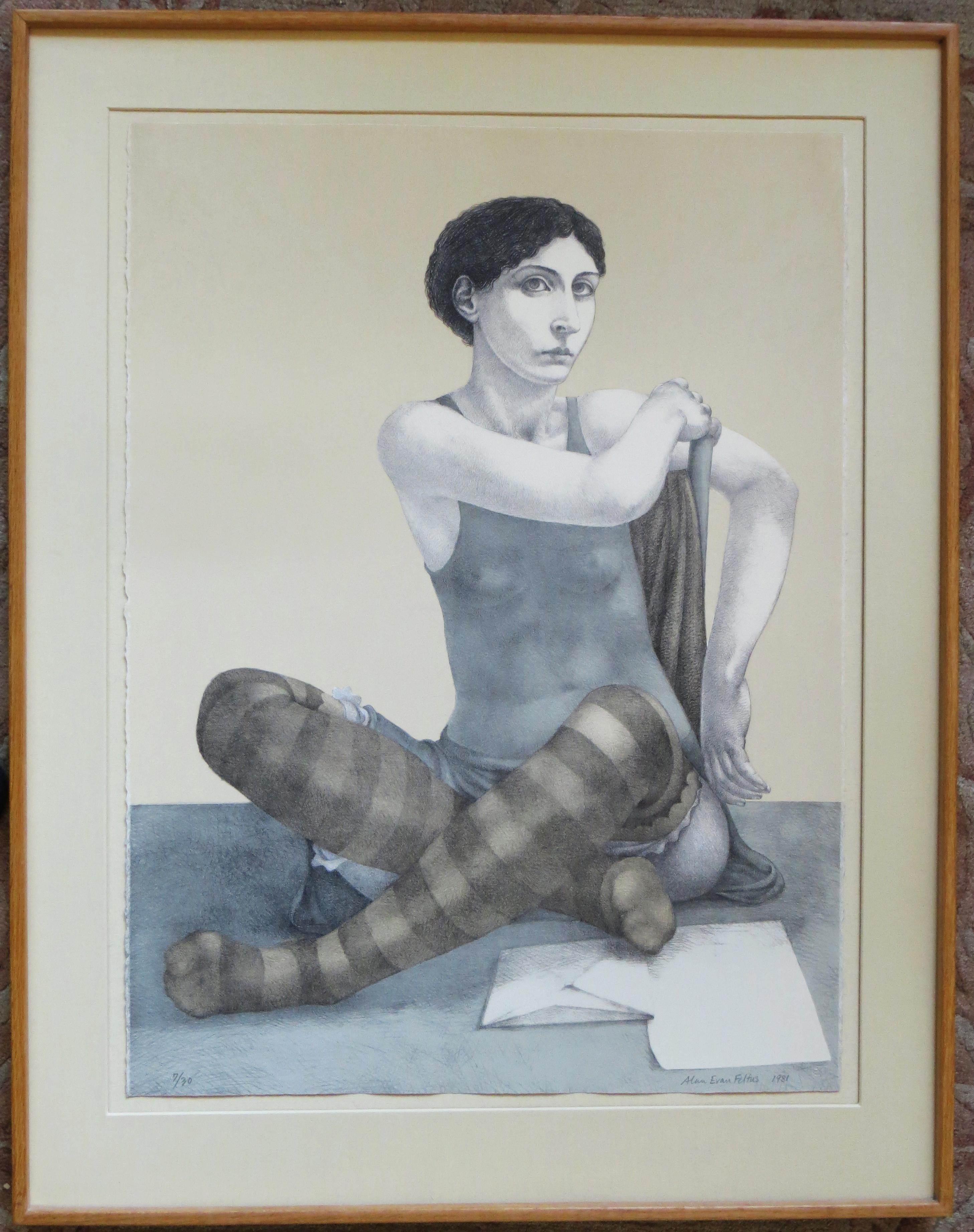 Dancer at Rest (danse au repos) - Print de Alan Feltus