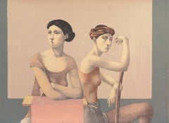 Vintage 'Two Dancers', Yale, Cooper Union, Prix de Rome, Tyler School of Art, Assisi