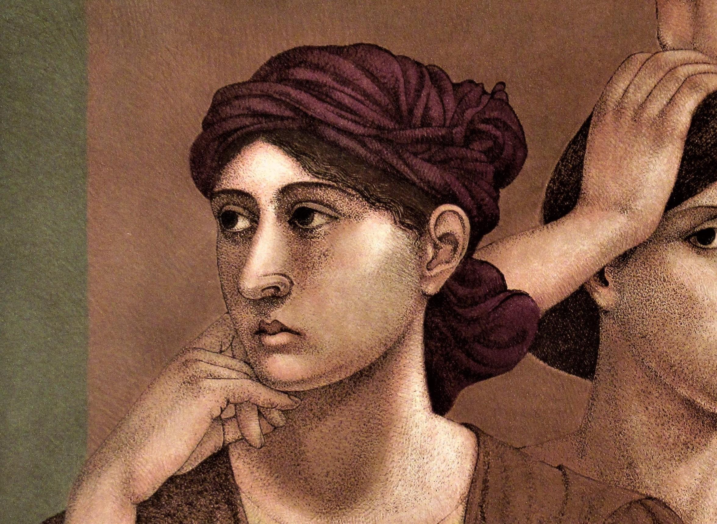 La coppia - Figurative Print Marrone di Alan Feltus