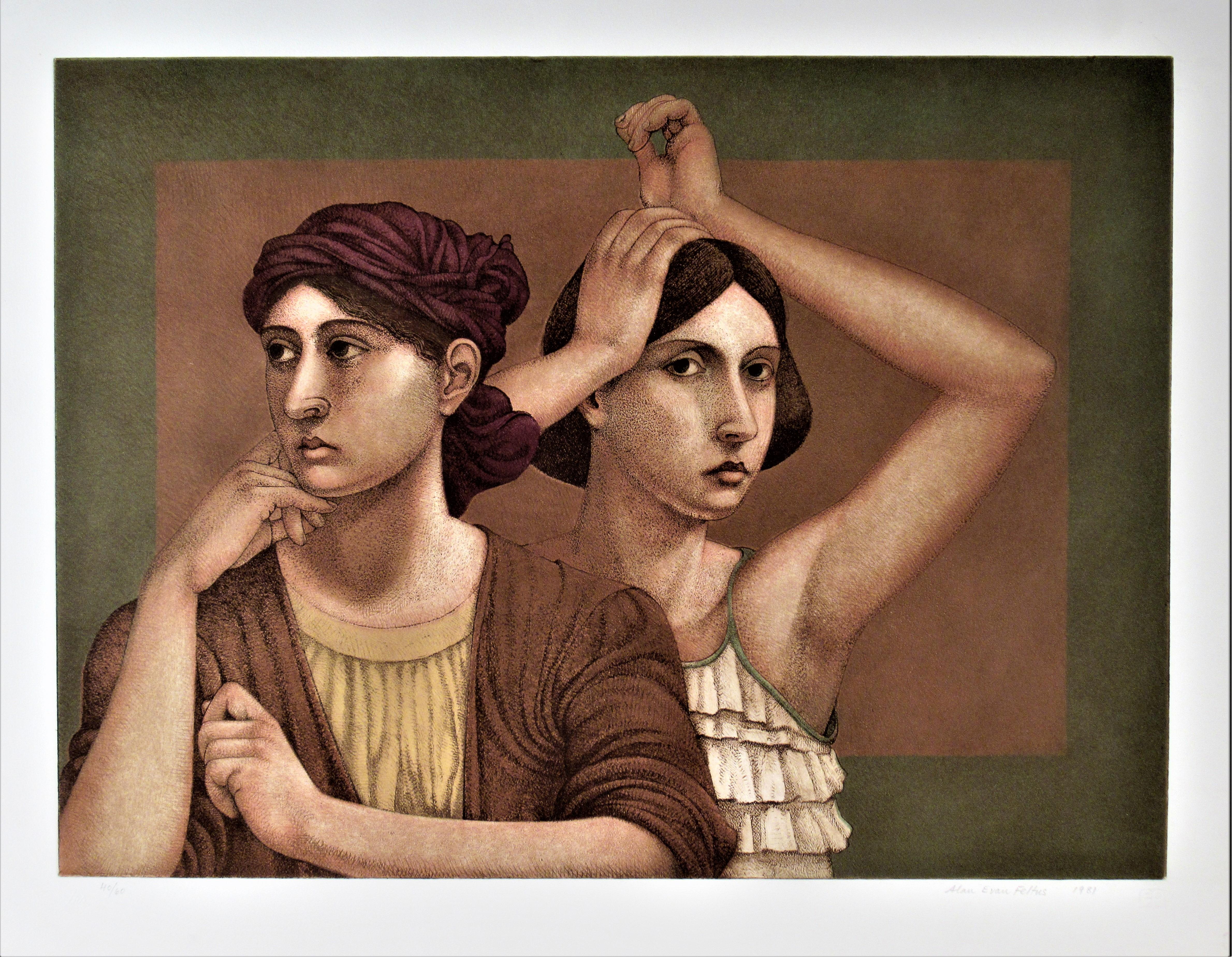 Alan Feltus Figurative Print - The Couple