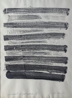 "Inherent Light Series IX," Alan Fenton, Abstract Expressionism, Black Stripes