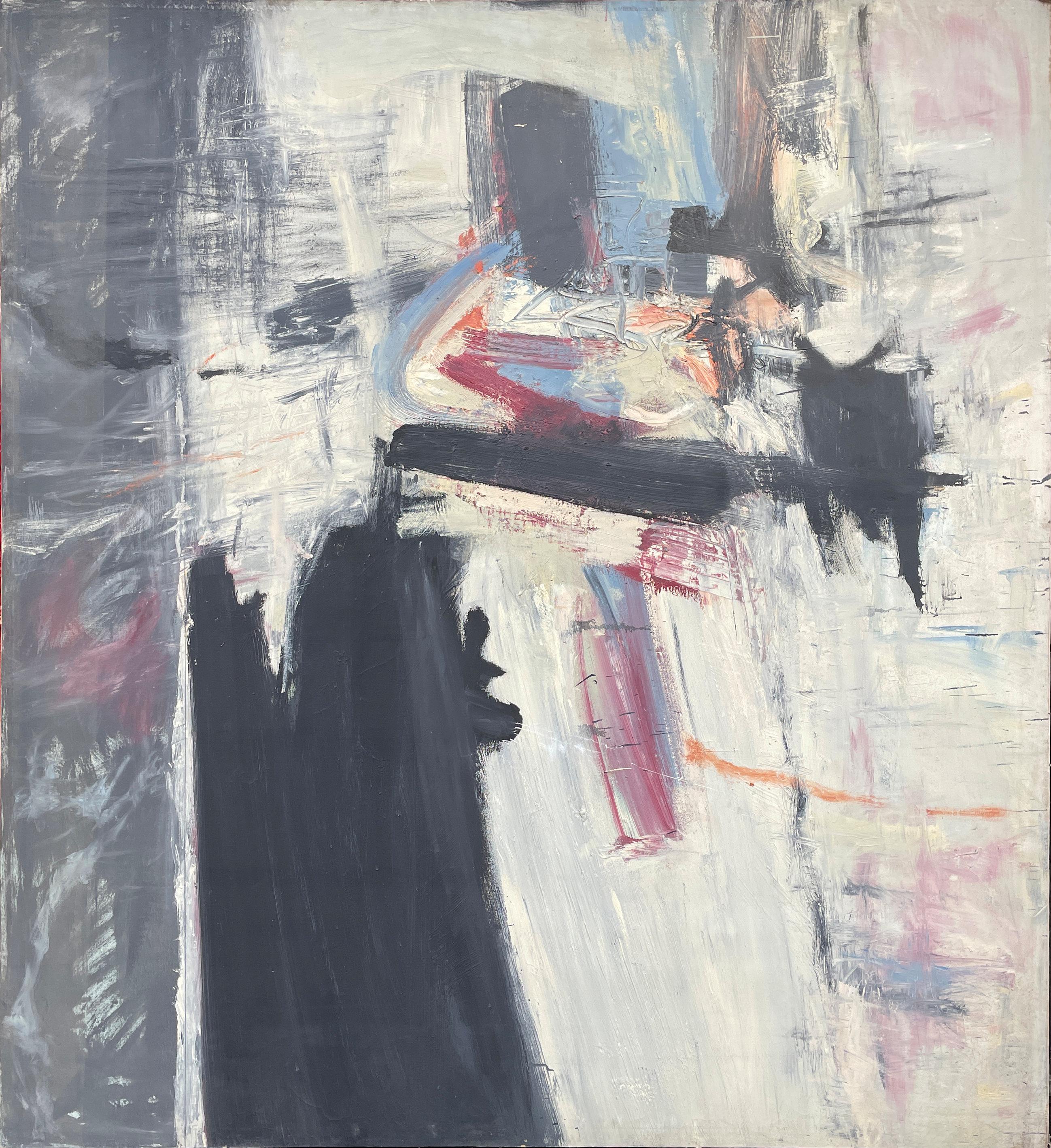 Alan Fenton (1927 - 2000)
Unbetitelt, 1958-1960
Öl auf Leinwand
90 x 84 Zoll

Fentons ruhige und kontemplative ungegenständliche Gemälde und Zeichnungen waren weithin bekannt für ihre anspruchsvollen, aber unaufdringlichen Mittel, die ein ernstes