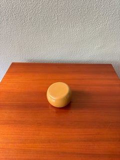 Alan Fletcher Space Age Mustard Melamine Clam Ashtray Spain 1970s NOS