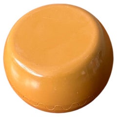 Alan Fletcher Space Age Mustard Melamine Clam Ashtray Spain 1970s NOS