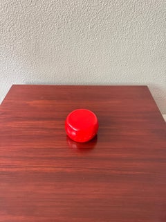 Alan Fletcher Space Age Red Melamine Clam Ashtray Spain 1970s NOS Design Objects