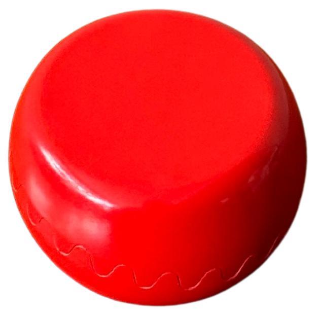 Alan Fletcher Space Age Red Melamine Clam Ashtray Spain 1970s NOS Design Objects For Sale